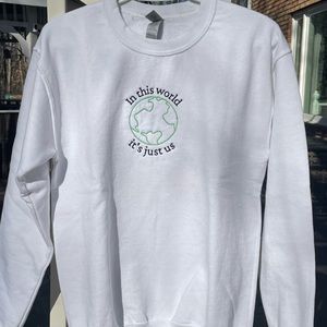 White crew neck